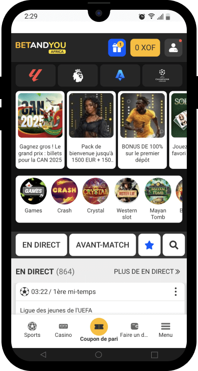 Téléchargerl'application betandyou africa apk en un clic et de façcon sécurisée